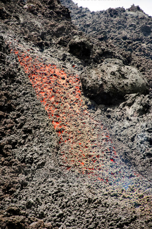 Río de lava del Volcán de Pacaya