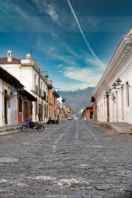 Calle de salida de la Antigua Guatemala