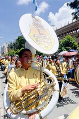 Trombon de Banda Latina en el Desfile del 15 de septiembre
