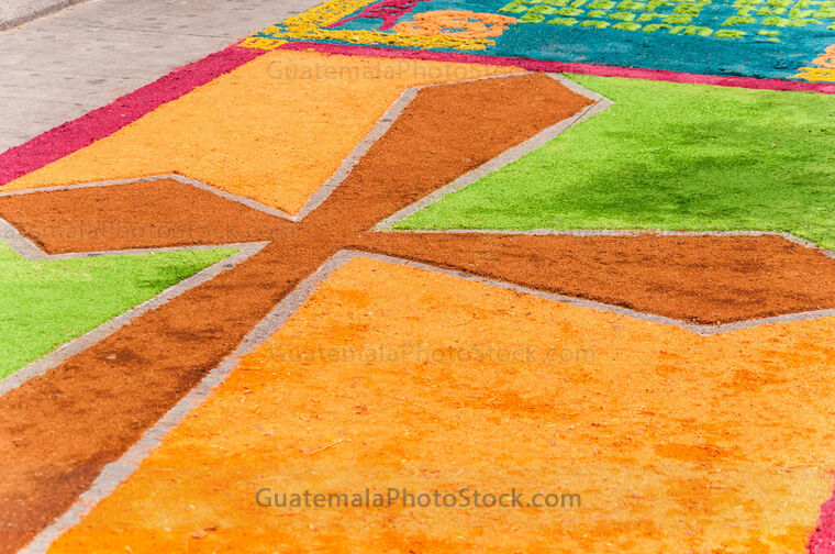 Detalle de la alfombra del Paseo de la Sexta Avenida