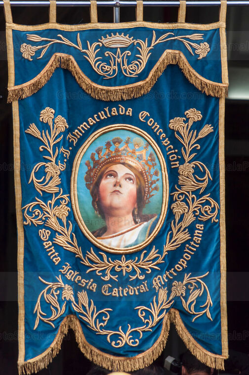 Estandarte del rezado de la Inmaculada Concepción