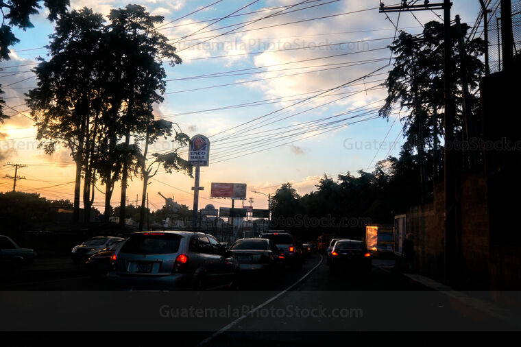 Atardecer desde la Carretera a El Salvador