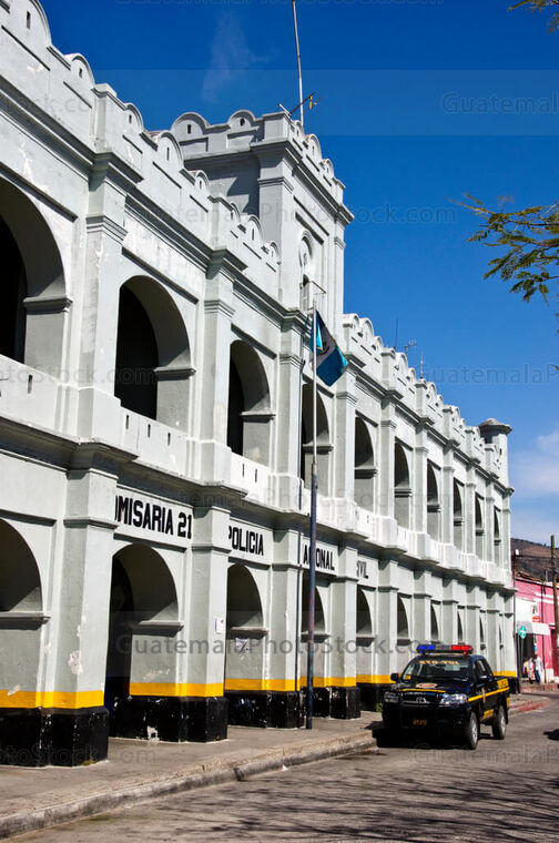 Edificio de la Policia Nacional en Jutiapa