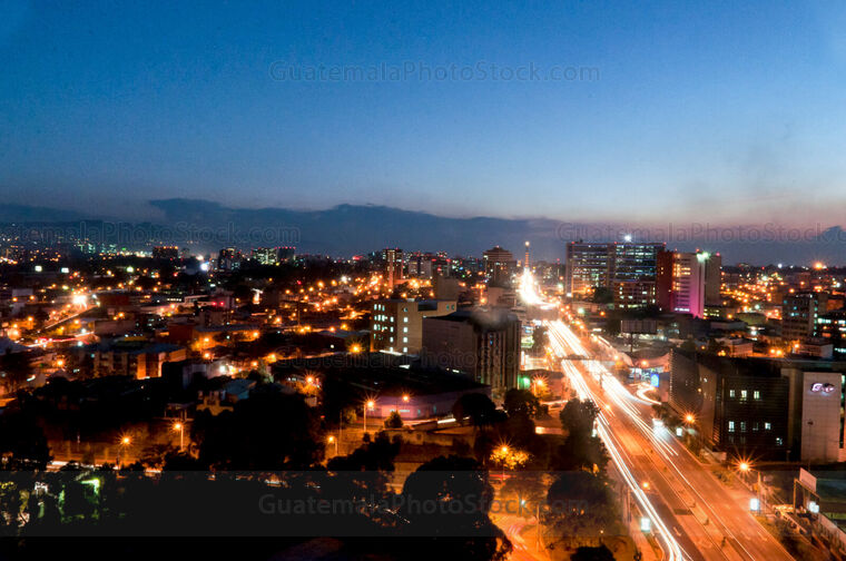 Ciudad de Guatemala de noche