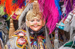 Bailador disfrazado durante la fiesta patronal de Chichicastenango