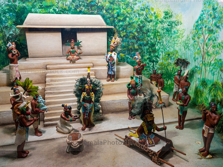 Escena de la cultura maya