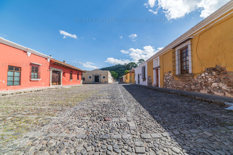 Calle empedrada de Antigua Guatemala