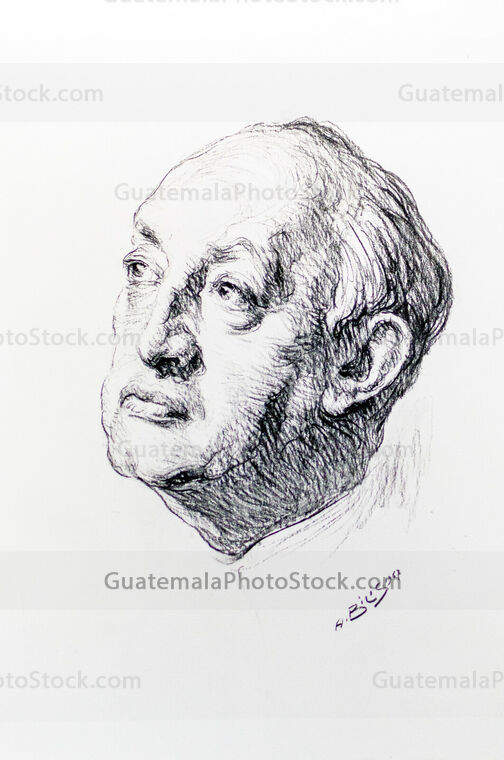 Retrato de Miguel Ángel Asturias
