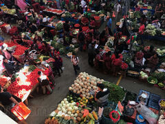 Mercado de verduras en Chichicastenango, Quiché