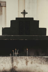 Altar exterior en la Iglesia de San Juan Ixcoy