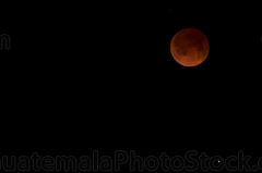 Fase de eclipse de la Luna de sangre
