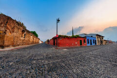 Calle vacías de Antigua Guatemala