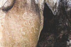 Pintura rupestre en cueva de la Finca El Paraiso
