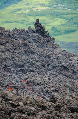 Río de lava en el Volcán de Pacaya